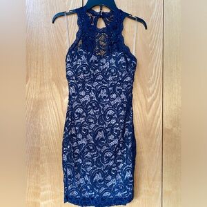 Navy bodycon dress